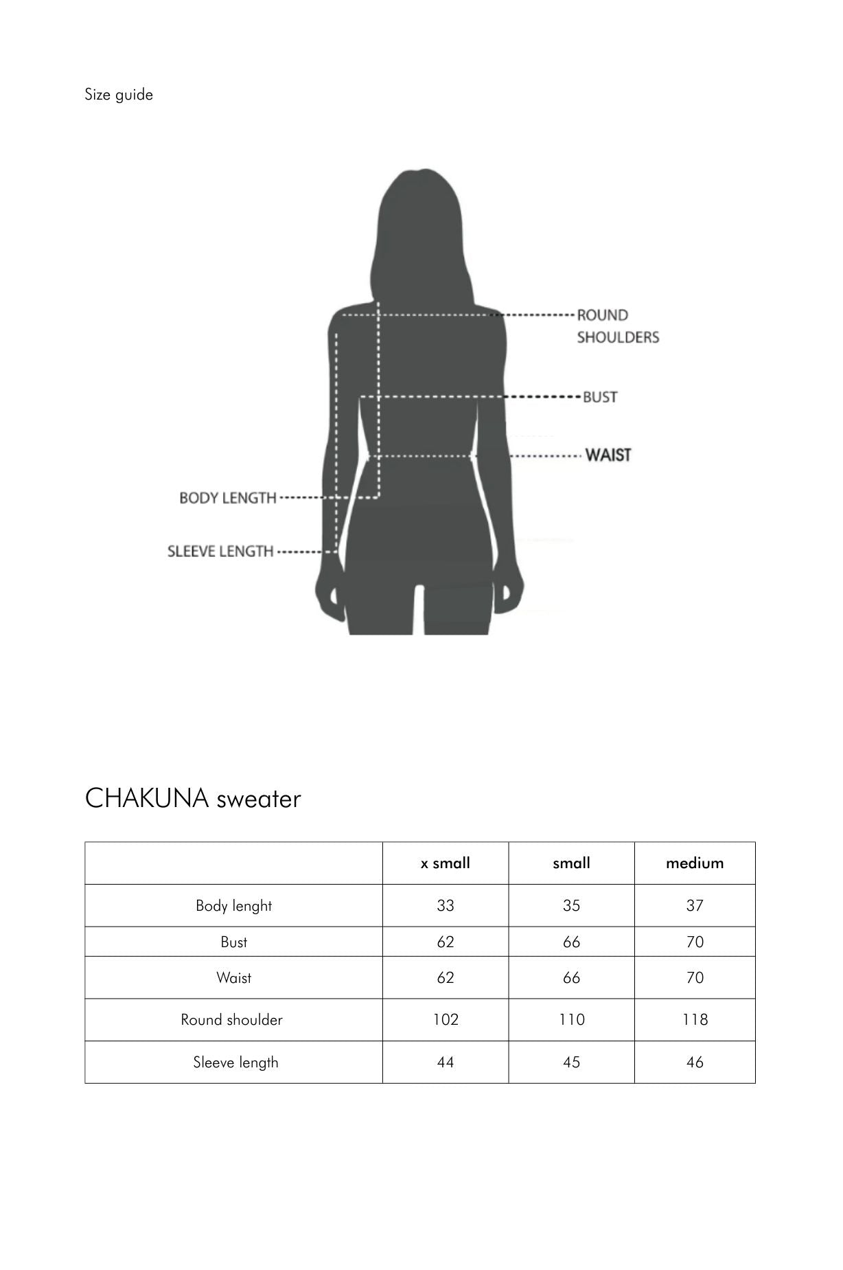 CHAKUNA sweater ayniuniverse